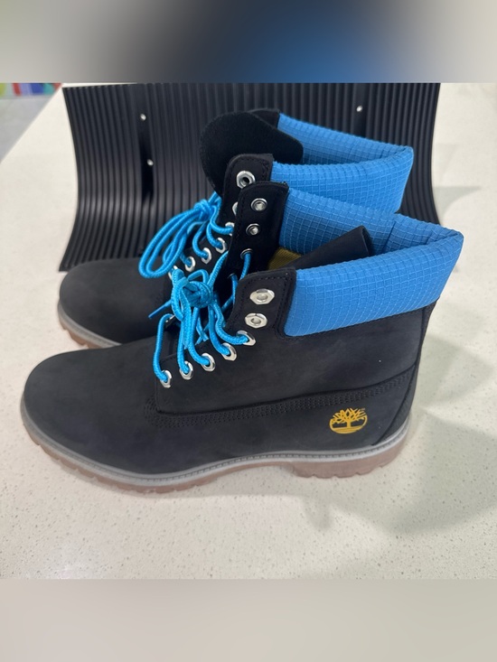 Timberland Men’s 6 Inch Premium Waterproof Boots Black Blue Size 10 main image 2